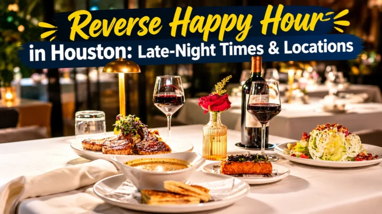 Reverse happy hour in Houston